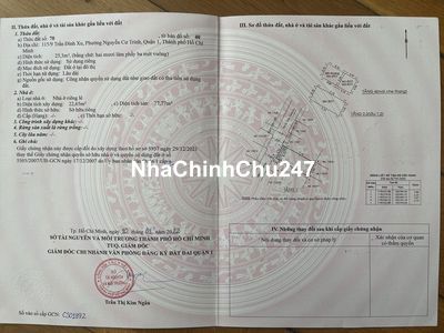 Bán nhà 115/9 Trần Đình Xu Phường Nguyễn Cư Trinh Quận 1