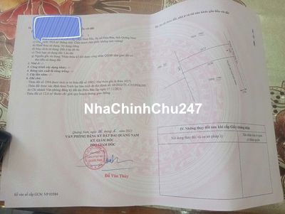 CHÍNH CHỦ BÁN 2 LÔ ĐẤT LIỀN KỀ KHỐI PHỐ 2A ĐIỆN NAM BẮC, ĐIỆN BÀN, QN