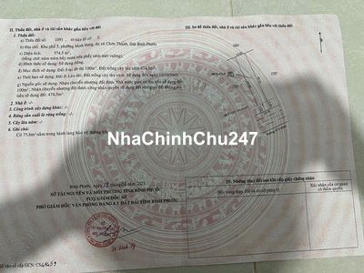 Bán Đất Chính Chủ Đường Số 8 Phường Minh Hưng Thị Xã Chơn Thành