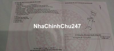 Chính chủ bán đất Phường 3 Tp. Tây Ninh