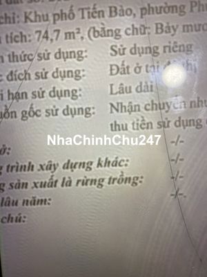 chính chủ em bán đất phù khê từ sơn