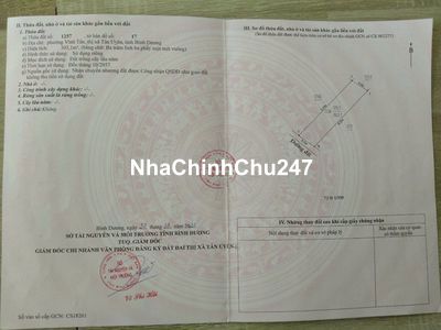 Bán 303mv đất vườn P Vĩnh Tân TP Tân Uyên BD