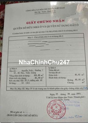 Bán nhà MT 2 tầng Nguyễn Trãi, Mỹ Tho, khu vực sầm uất, kinh doanh tốt